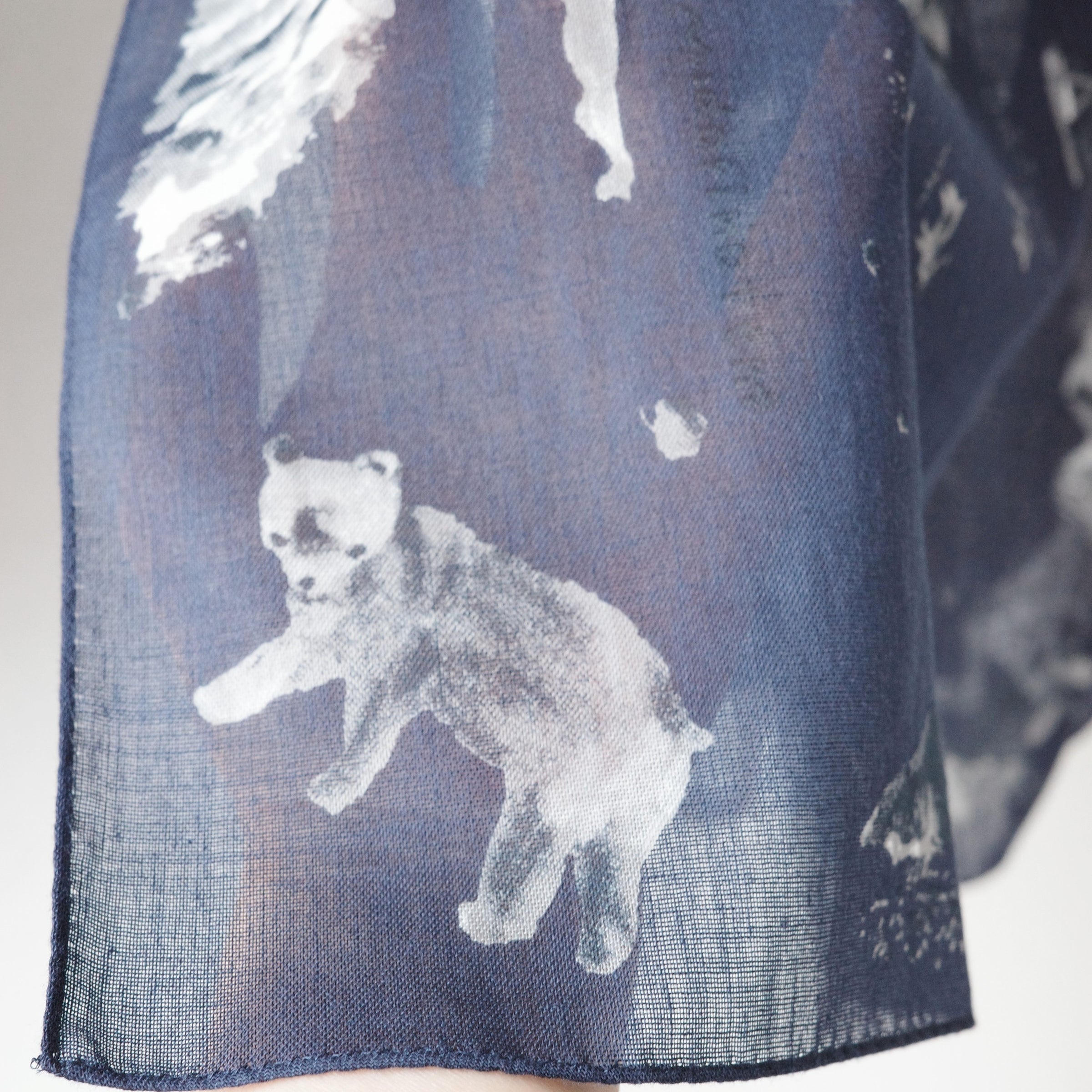 Hand Printed Scarf ハンドプリントスカーフ | midorinotent