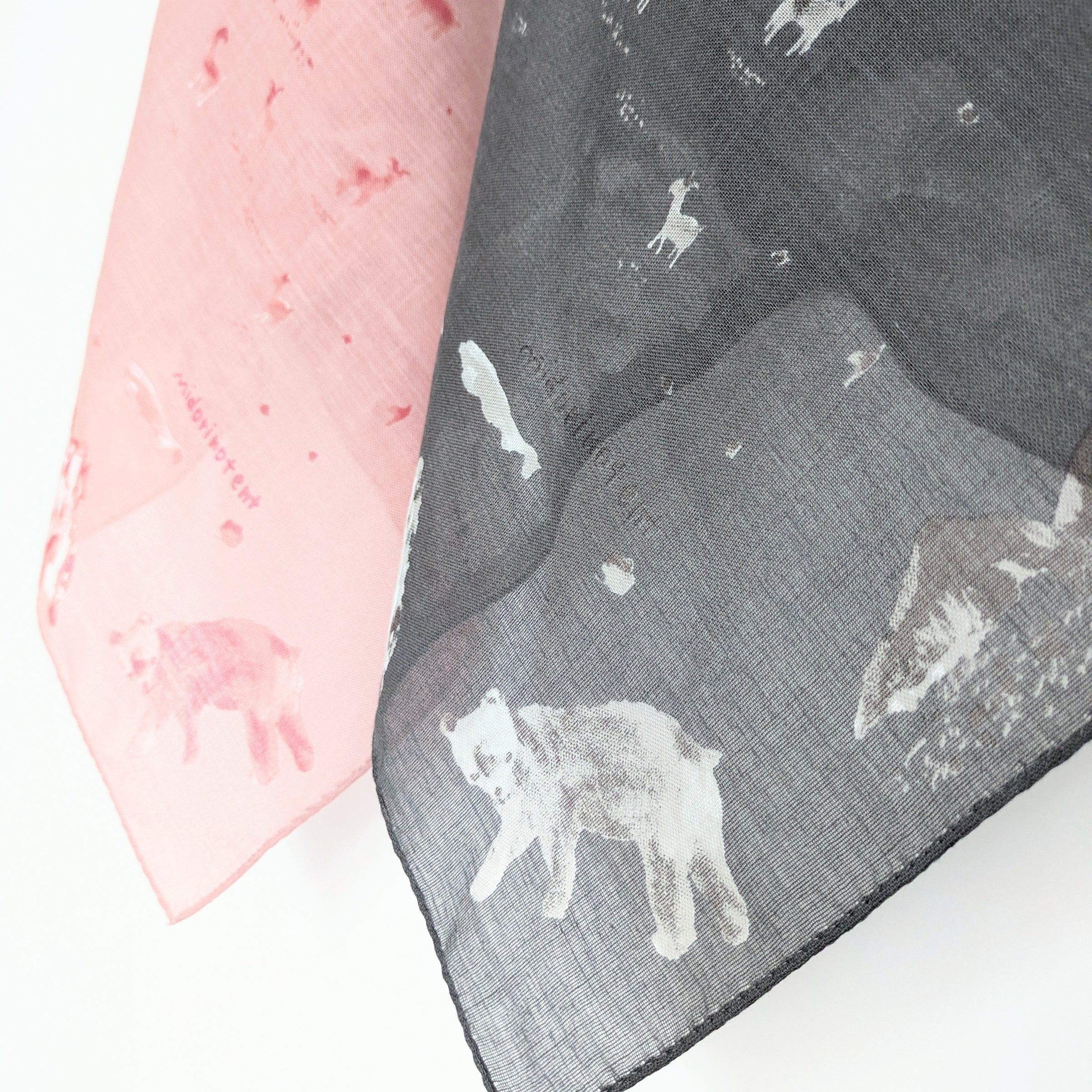 Hand Printed Scarf ハンドプリントスカーフ | midorinotent