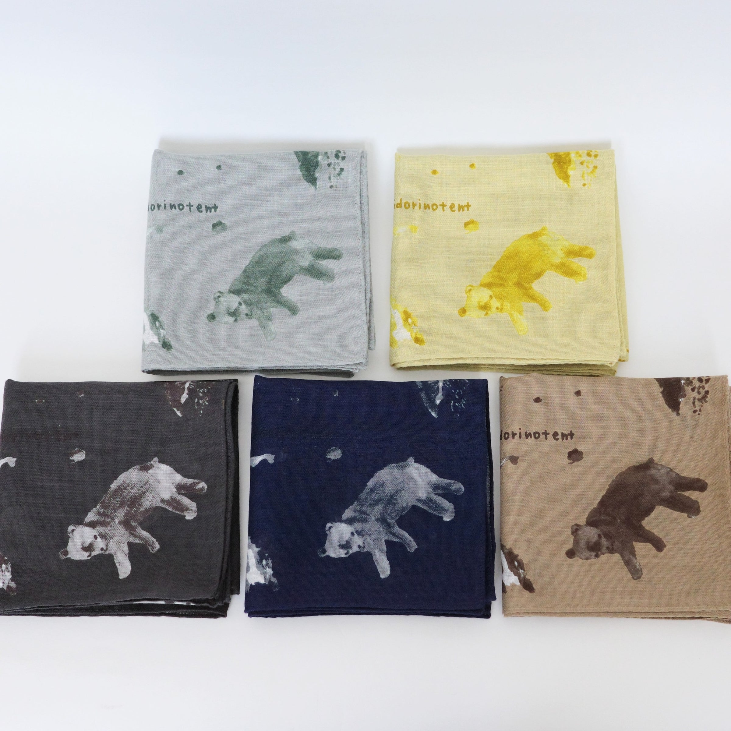 Hand Printed Scarf ハンドプリントスカーフ | midorinotent